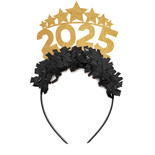 2025 with Stars New Year's Eve Party Crown