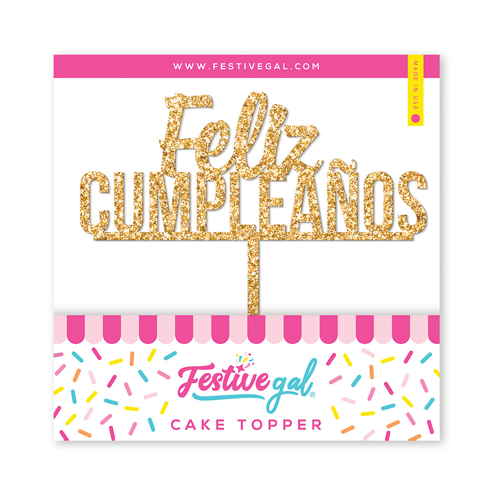 Feliz Cumpleaños Cake Topper