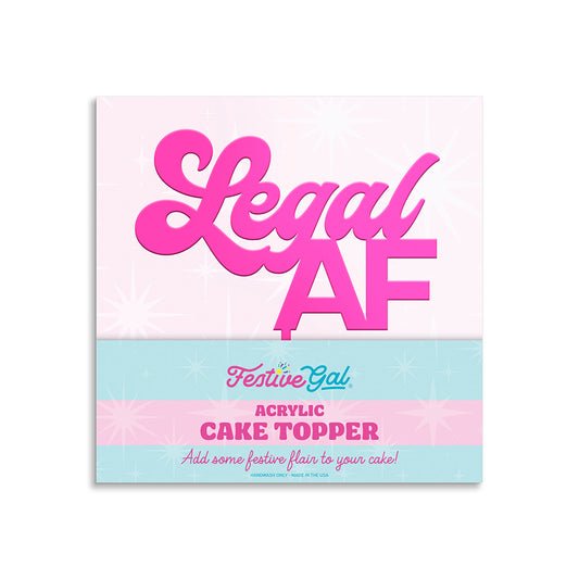 Legal AF Birthday Cake Topper