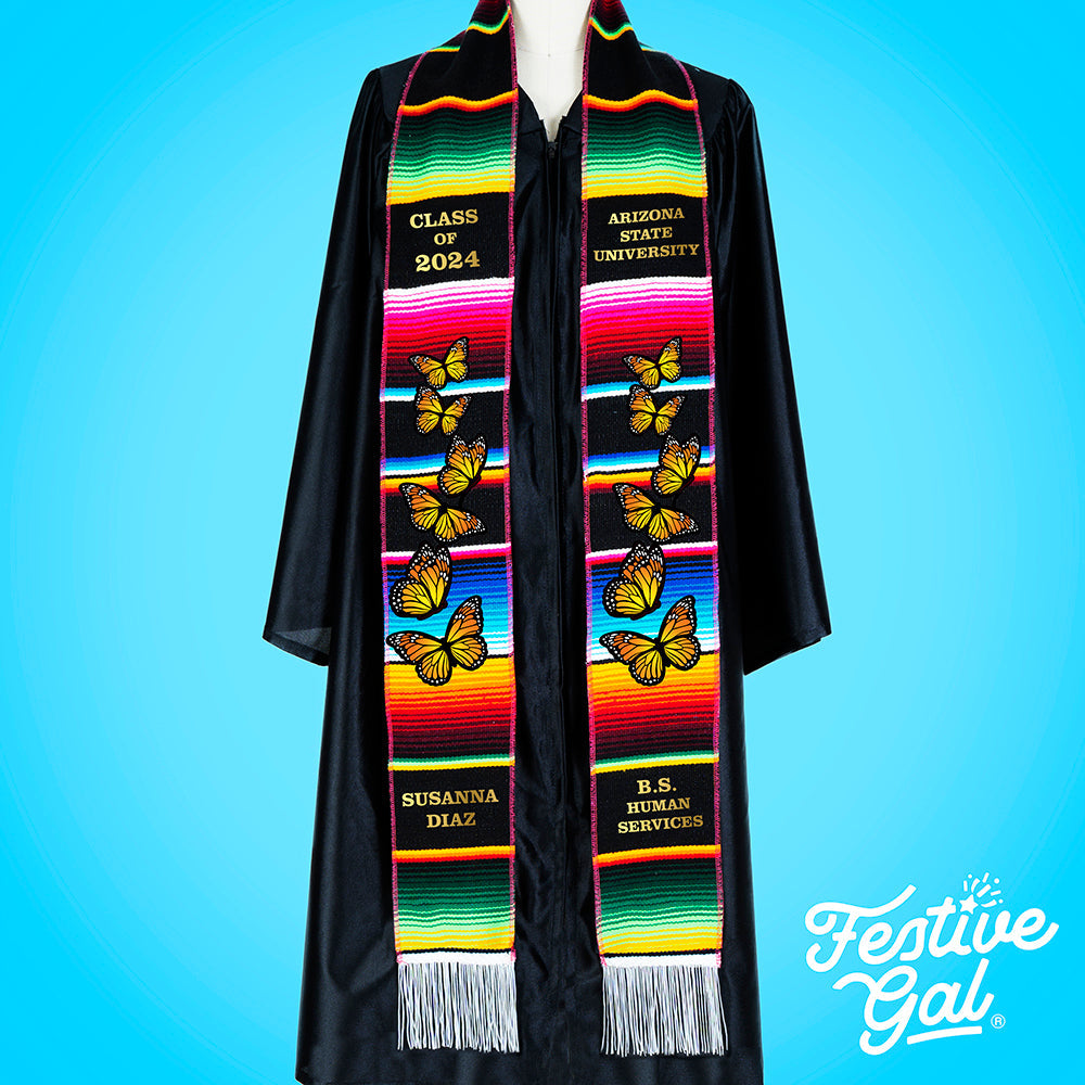 Mexican Serape Graduation Stoles, Graduation buy Stole, Graduation Sash