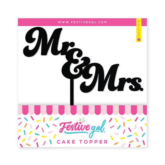 Mr. and Mrs. Cake Topper for Wedding & Engagement