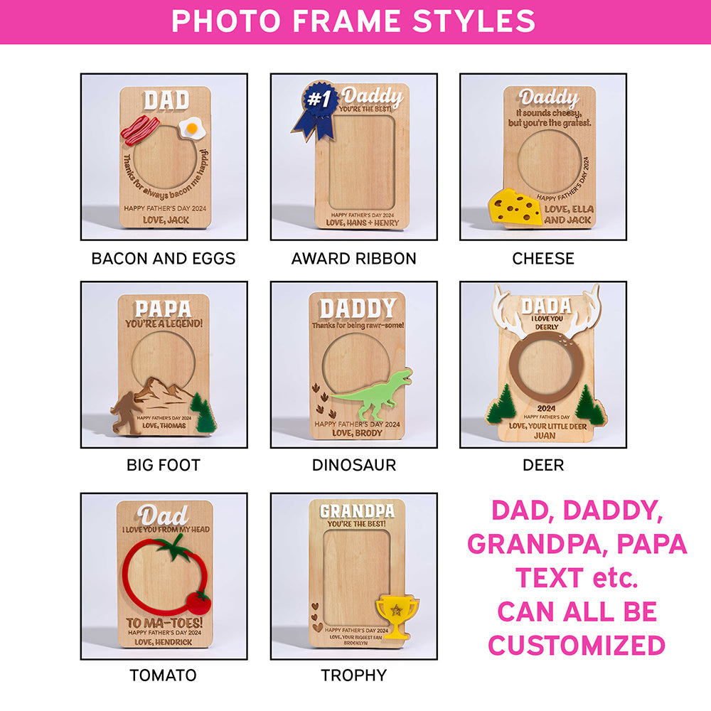 All style options for wooden photo frame