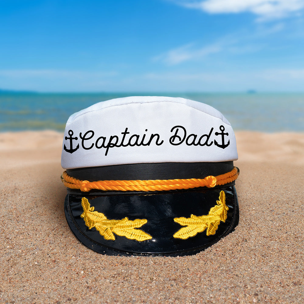 Captain hat that says "Captain Dad"