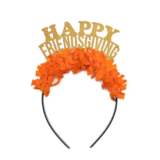 Happy Friendsgiving Party Crown Headband 