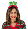 "Happy Holidays" Party Crown Headband - Customize Your Own!