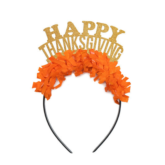 Happy Thanksgiving Party Crown Headband - Customize Yours!