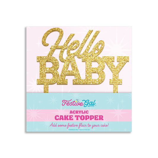 Hello Baby Cake Topper