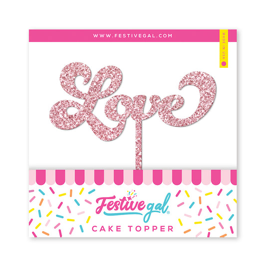 Love Cake Topper for Wedding & Engagement