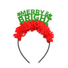 Christmas headband "Merry & Bright"