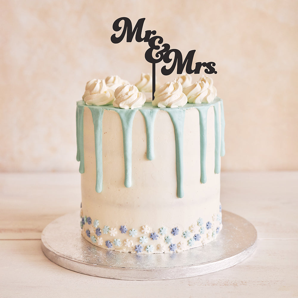 Mr. and Mrs. Cake Topper for Wedding & Engagement