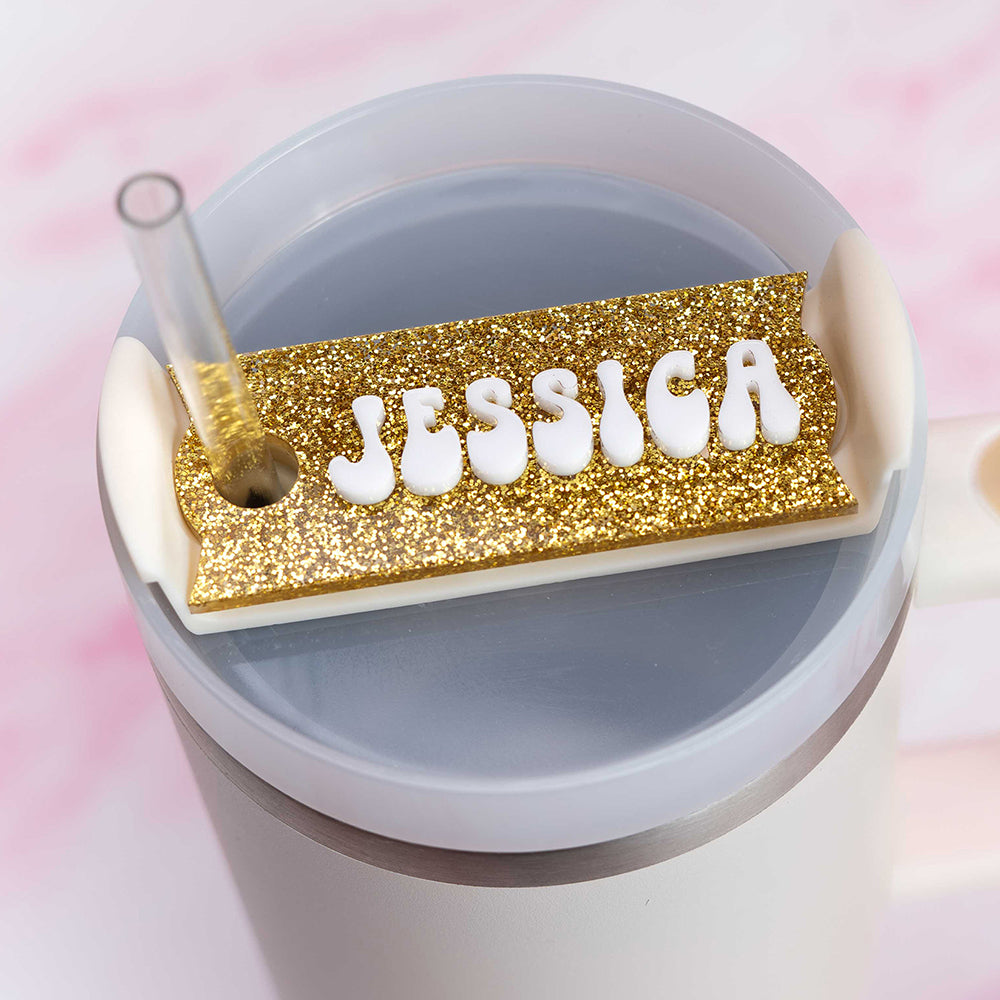 Tumbler Cup Name Tag Name Tag for Stanley Tumbler Lid Tumbler Name Plate  Tumbler Name Tag 40oz/30oz Tumbler Personalized Name Tag 