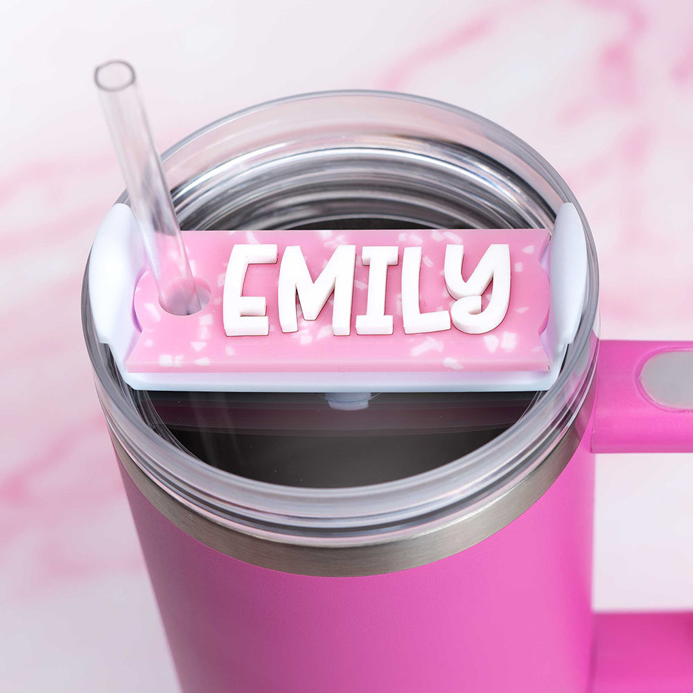 30 Oz Tumbler Name Plate, Personalized Tumbler ID Tag, Straw Topper,  Tumbler Lid Topper, Stanley Cup Accessories, Stanley Name Plate 