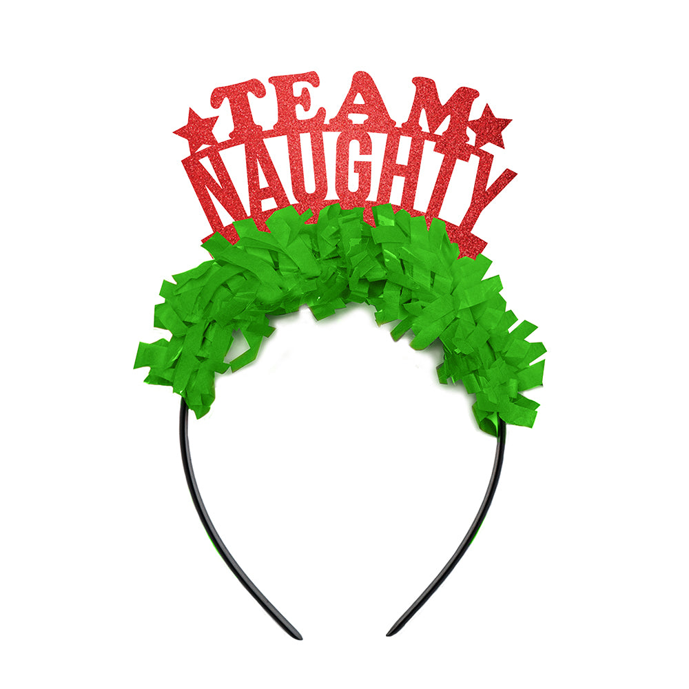 Funny Christmas Party Crown "Team Naughty"  