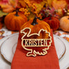 Thanksgiving Party Decor - Custom Name Place Card - Festive Gal