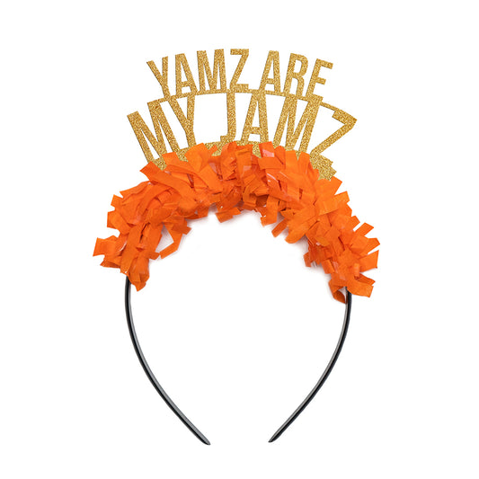 Thanksgiving Dinner Party Headband "Yamz Are My Jamz" Thanksgiving Crown